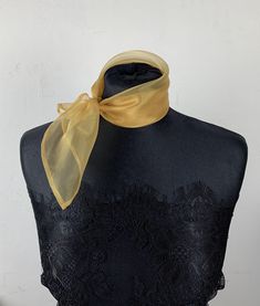 Simple and elegant neck scarf . Made of luxury organza. Color: gold ( other colors are available ) Size : 46 x 46 cm WE have matching bags and other accessories in our Etsy Shop! WE accept credit cards! Elegant Gold Scarves For Formal Occasions, Elegant Gold Silk Scarf For Evening, Elegant Gold Silk Scarf, Elegant Gold Formal Scarves, Chic Gold Silk Scarves, Chic Gold Silk Scarf, Elegant Party Scarf, Formal Gold Silk Scarf, Elegant Silk Scarf With Ribbon