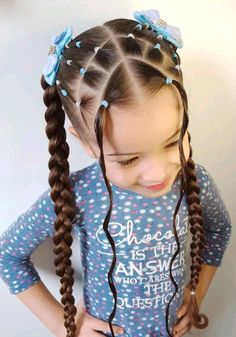 Unique Crazy Hair Day Ideas, Kids Formal Hairstyles, Hair Elastics Hairstyles, Easy Picture Day Hairstyles, Picture Day Hairstyles For Kids, Picture Day Hairstyles, Baby Girl Hairstyles Curly, Cute Toddler Hairstyles