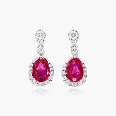 Formal Red Diamond Earrings With Brilliant Cut, Formal Red Diamond Earrings, Fine Jewelry Red Diamond Earrings For Formal Occasions, Classic Ruby Diamond Earrings With Accents, Red Diamond Earrings For Formal Occasions, Classic Ruby Diamond Earrings With Diamond Accents, Classic Red Diamond Earrings With Accents, Classic Red Diamond Earrings With Brilliant Cut, Formal Red Earrings With Diamond Accents