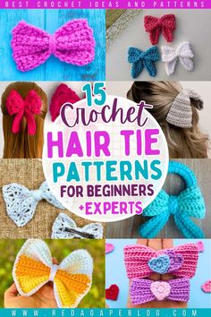 15 crochet hair tie patterns for beginners