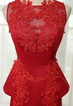 Sleeveless Elegant Lace Embroidery Mermaid Sequined O Neck Sweep Train Long Evening Dresses - Uniqistic.com Embroidery Mermaid, Long Evening Dresses, Applique Fabric, Women Formals, Lace Embroidery, Evening Dresses Long, Lace Applique, Formal Gowns, Tank Dress