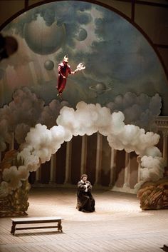 Theatrical Set Design, Heaven Set Design, Cloud Set Design, Bühnen Design, Peacock Wall Art