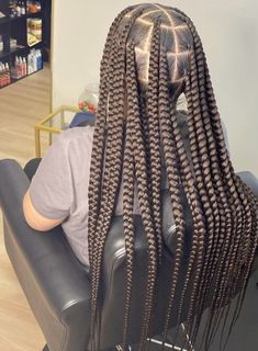 Cute Small Knotless Braid Hairstyles, Brown Braids On Black Hair, Pretty Hairstyles Braids, Medium Large Boho Knotless Braids, Cute Braids Hairstyles For Teens, Knotless Box Braids Large, Braid Guide, Straight Ponytail Hairstyles, Install Wig