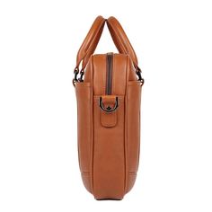 Buy TucciPolo 7349B-1 Bright Brown Genuine Leather Briefcase Mens Laptop Bag - 100% Guarantee genuine - excellent cow leather with Double handles are used comfortably, including an extra adjustable long strap, this bag may do three uses: briefcase, laptop bag, messenger bag. Size approximately 16.5" L x 2.7" D x 11.5" W inches (42cm L x 7cm D x 29cm W) Color: Brown Weight: 1.53KG Features: .Livid hardware .There is nice durable fabric, 1 zipper pocket, 2 open pockets, 2 pen slots and a laptop la Classic Cases With Leather Lining For Daily Use, Classic Leather Satchel Case, Leather Crossbody Laptop Bag For Office, Classic Leather Business Cases, Leather Shoulder Bag For Business, Leather Cases With Leather Lining For Business Trips, Leather Business Trip Cases With Leather Lining, Leather Shoulder Bag Briefcase For Business, Leather Shoulder Briefcase For Business