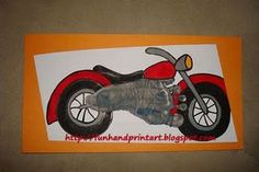 a drawing of a cat laying on top of a motorcycle