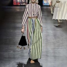 Patchwork Striped Drawstring Waist Dress  Style Temperament All Match Dress - Omychic Striped Long Sleeve Maxi Dress For Summer, Long Sleeve Striped Maxi Dress For Summer, Chic Multicolor Cotton Maxi Dress, Cotton Long Sleeve Maxi Dress, Chic Striped Cotton Maxi Dress, Spring Striped Long Sleeve Maxi Dress, Chic Long Cotton Dress, Long Sleeve Cotton Maxi Dress, Striped Cotton Maxi Dress For Spring