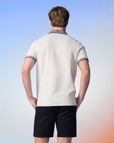 MENS SOUTHPORT PIQUE POLO SHIRT - B6K263B200 Polo T Shirts, Pique Polo Shirt, Cozy Fits, Natural Linen, Crew Neck Sweater, Stay Warm, Mens Polo, Style Guides, Polo Shirt