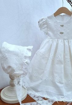 Elegant First Communion Dress With Ruffles, Elegant Fitted First Communion Dress, Elegant Fitted Baptism Dress With Ruffles, Elegant Summer First Communion Dress, Elegant First Communion Dress For Summer Confirmation, Elegant Formal Baptism Dress With Lace Trim, Elegant White First Communion Dress With Lace Trim, Elegant First Communion Dress For Summer, Elegant Fitted Baptism Dress For Ceremony