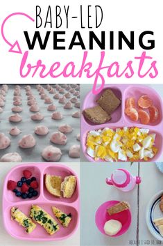 baby - led weaning breakfasts for babies and toddlers to enjoy with