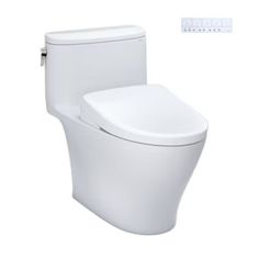 a white toilet with the lid up next to it's tank cover and buttons