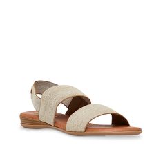 Andre Assous-Nigella Sandal Make comfortable trips to the beach or the bay in the relaxed-looking Andre Assous Nigella sandal. This slip-on sandal comes with no-fuss stretchy straps, cozy leather footbed and supportive stacked heel that eases your every step throughout the day. Summer Slip-on Slingback Sandals For Vacation, Beige Slingback Sandals For Summer Beach, Cushioned Slip-on Slingback Sandals For Beach, Beige Open Toe Sport Sandals For Beach, Beige Slip-on Sport Sandals For Summer, Beige Sport Sandals With Cushioned Footbed For Summer, Vacation Beige Wedge Sandals With Arch Support, Slingback Wedge Sandals With Arch Support For Vacation, Summer Vacation Beige Slingback Sandals