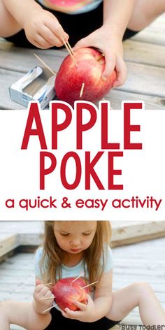 Apple Motor Activities Preschool, Apple Preschool Fine Motor, Apple Fine Motor For Toddlers, Apple Large Motor Activities Preschool, Apple Theme Sensory Table, Apple Cognitive Activities Preschool, Fine Motor Apple Activities For Toddlers, Apple Outdoor Activities Preschool, Apple Easel Art Preschool