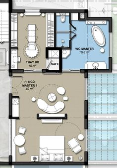 the floor plan for a small apartment