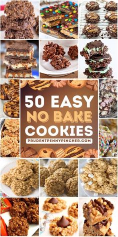 Satisfy your sweet tooth with one of these easy no bake cookies. From healthy peanut butter cookies to delicious chocolate cookies, there are plenty of easy cookie recipes to choose from. Many of these recipes are under 5 ingredients (most of which you already have in your pantry or fridge like oats, sugar, peanut butter, etc.), making them an easy no bake dessert for the holidays! Easy No Bake Cookies Peanut Butter, No Bake Avalanche Cookies Recipe, No Bake Cookies Recipe Healthy, Recipe For No Bake Cookies, Non Bake Cookies Recipes, Easy Dessert Recipes No Butter, Non Chocolate Cookies, Desserts With Peanut Butter, Easy Cookies For Kids