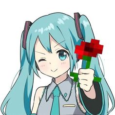 for you Miku Pixel Art, Pixel Art Easy, Art Easy, Funny Vid, Guys And Girls, Hatsune Miku