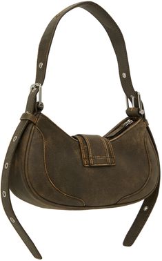 Buffed leather shoulder bag in brown. Fading throughout. · Adjustable and detachable shoulder strap · Foldover tab with pin-buckle accent · Zip closure · Patch pocket at interior · Faux-suede lining · Logo-engraved silver-tone hardware · H6 x W10.5 x D3 in Supplier color: Vintage brown Brown Leather Bag With Gunmetal Hardware, Brown Flap Shoulder Bag With Metal Hardware, Brown Shoulder Bag With Double Handle And Gunmetal Hardware, Brown Rectangular Shoulder Bag With Gunmetal Hardware, Brown Shoulder Bag With Metal Hardware And Top Handle, Brown Top Handle Shoulder Bag With Metal Hardware, Distressed Brown Leather Shoulder Bag With Adjustable Strap, Brown Rectangular Satchel With Gunmetal Hardware, Brown Top Handle Shoulder Bag With Gunmetal Hardware