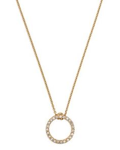 Roberto Coin 18K Yellow Gold Tiny Treasures Extra Small Diamond Circle Pendant Necklace, 16-18 Diamond Circle Pendant, Roberto Coin, Circle Pendant Necklace, Circle Diamond, Tiny Treasures, Circle Pendant, Coin, White Gold, Yellow Gold