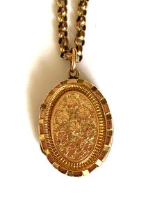 Antique  Early 20th Century 9ct Gold Locket and 9ct Gold Chain. Locket Fully hallmarked ( Date Letter Faded) Chain has a 9c Plaque. Length of chain - 20" Inches Locket Size - 2.5cm x 2cm x 0.5mm Weight of Locket & Chain - 12.28 grams Both in Good condition . Vintage 14k Gold Necklaces With Curb Chain, Formal Yellow Gold Filigree Locket Necklace, Antique Jewelry With Oval Link Curb Chain, Ornate Yellow Gold Hallmarked Locket Necklace, Yellow Gold Oval Link Locket Necklace, Antique Engraved Rose Gold Necklace, 14k Gold Locket Necklace With Oval Link, 14k Gold Oval Link Necklace Hallmarked, Heirloom Oval Link Anniversary Necklaces