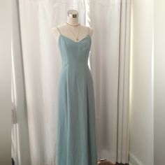 This J.Crew Dress Will Make For A Stunning Look In Any Occasion. It’s A Size 4/ Small. It Has Never Been Worn Before And Is Ready To Be Yours. Light Blue Fitted Maxi Dress With Spaghetti Straps, Blue Fitted Floor-length Slip Dress, Blue A-line Maxi Dress With Fitted Bodice, Light Blue Flowy A-line Dress, Light Blue Sleeveless Maxi Dress With Fitted Bodice, Light Blue Lined Spaghetti Strap Dress, Fitted Light Blue V-neck Maxi Dress, Blue Midi Dress With Fitted Bodice For Bridesmaid, Blue Midi Dress For Bridesmaid