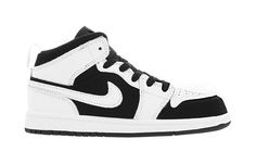 Nike Air Jordan 1 Retro Mid PS Tuxedo 640734-113 Air Jordan 1 Mid White, Black Nike Sneakers, Jordan 1 Mid White, Jordan Shoes Girls, Black Shoes Men, Black Jordans, Nike Air Jordan 1 Mid, Nike Shoes Jordans, Nike Air Shoes