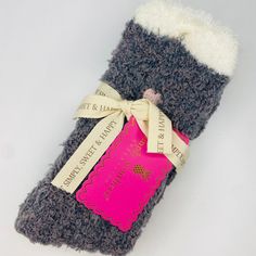 Simply Southern Women - Apparel - Socks one size fits all White and Grey Heart Fuzzy Socks Cozy One Size Socks For Stocking Stuffer, Warm Cozy One Size Socks, Cozy Warm One Size Socks, Warm Cozy One-size Socks, Cozy Warm One-size Socks, One Size Cozy Soft Knit Socks, Warm Soft Socks For Stocking Stuffers, Cozy Soft Socks As Stocking Stuffers, Cozy Soft Socks For Loungewear