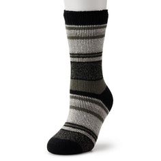 Grab these snuggly and sweet Women's Heat Holders Yasmine Multi Stripe Crew Socks now! Grab these snuggly and sweet Women's Heat Holders Yasmine Multi Stripe Crew Socks now! Advanced thermal yarn Retains heat Non-binding Diabetic friendlyFIT & SIZING Socks sized 5,9 fits shoe size 5,9 Crew silhouetteFABRIC & CARE Materials: 91% acrylic, 5% nylon, 3% polyester, 1% elastane Machine wash Imported Size: 5-9. Color: Black. Gender: female. Age Group: adult. Pattern: Solid. High Knees, Cool Socks, Socks And Hosiery, Black Light, Crew Socks, Hosiery, Light Gray, Gender Female, Light Grey