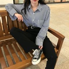 Moda Ulzzang, Korean Fashion Outfits, Looks Black, Mode Inspo, 가을 패션, Korean Street Fashion, Mode Vintage