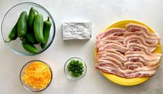 the ingredients to make this dish include green beans, ham and cheese