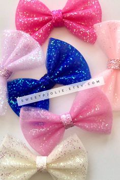 Tulle Hair Bow, Newborn Hair Bows, Newborn Hair, Tulle Hair Bows, Toddler Bow, Bow Ideas, Handmade Flowers Fabric, Shampoo Hair, Glitter Hair Bows