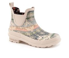 Women's Pendleton Agate Beach Chelsea Rain Boots Casual Rain Boots With Round Toe For Outdoor Activities, Casual Rain Boots With Round Toe For Outdoors, Casual Slip-on Waterproof Rain Boots, Walking Rain Boots With Rubber Sole, Casual Outdoor Rain Boots With Rubber Sole, Casual Rain Boots With Rubber Sole For Outdoor, Casual Slip-on Rain Boots With Rubber Sole, Casual Slip-resistant Rain Boots For Hiking, Casual Waterproof Rain Boots