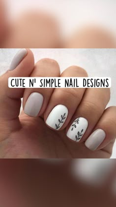 September Nails, Cute Gel Nails, Simple Nail, Short Acrylic Nails Designs, Dipped Nails, Simple Nail Designs, Nail Decals