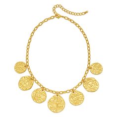 PRICES MAY VARY. vintage Gold Necklace: gold Roman Coin pendant necklace embodies a sense of fashion charm, adding an elegant touch to your ensemble whether worn alone or paired with other jewelry. Adjustable Chain: adjustable chain necklace is 16"+3.3" extension chain, lobster clasp design, while the length can be adjusted according to personal preference to showcase individual style. HIGH QUALITY MATERIAL: gold pendant necklace is made of hypoallergenic brass material and is plated with matte Gold Vintage Charm Chain Necklace, Gold Chain Necklace With Vintage Charm, Vintage Gold Metal Coin Necklace, Vintage Gold Charm Necklaces With Adjustable Chain, Vintage Gold Charm Necklace With Adjustable Chain, Gold Brass Chain Necklace With Vintage Charm, Gold Brass Necklaces With Vintage Charm, Gold-tone Necklace With Vintage Charm, Gold Brass Necklace With Vintage Charm