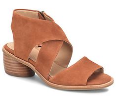 Bring a fresh twist to your summer looks in this luxe leather sandal boasting a flattering wraparound design and convenient side-zip closure. From Sofft. Goat Leather, Wrap Around, Summer Looks, Leather Sandals, Side Zip, Fashion Shoes, Leather Upper, Twist, Bring It On