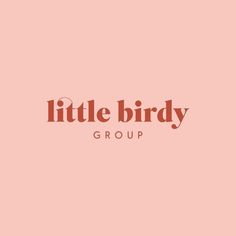 the little birdy group logo on a pink background