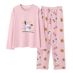 PRICES MAY VARY. Size Reference: Small=US 10(6-8 Yearts); Medium=US 12(US 8-11 Years); Large=US 14(US 11-13 Years); X-Large=US 16(US 13-15 Years); XX-Large=US 18(US 15-17 Years). Material: 65% Cotton And 35% Polyester. Style: This Cute 2PCS Pajama Sets includes long sleeves top and matching bottoms. Design: Crew necklines for easy on/off dressing; Split desige made the sleep sets more adorable. Washing: Machine wash or hand wash available. Pajama Sets Winter, Funny Pjs, Panda Pyjamas, Sleepy Panda, Sleepwear Cute, Cute Rabbits, Cute Pajama, Winter Sleepwear, Funny Pajamas