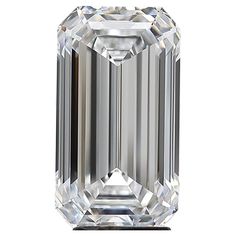 an emerald cut diamond on a white background