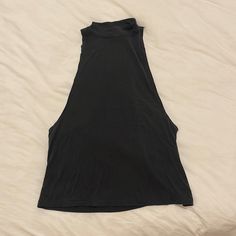 Nwt Silence + Noise Muscle Tee With Long Underarms In Black/Noir. You Would Likely Need To Wear A Cute Bra Or Bralette Underneath. Purchased From Urban Outfitters For $34. Last Pic Is An Attempt At A Side Angle Of The Shirt. Black Stretch High Neck Crop Top, Black High Neck Tank Top For Night Out, Black Stretch High Neck Tank Top, Fitted Black Tank Top T-shirt, Black High Neck Casual Tank Top, Casual High Neck Black Tank Top, Casual Black High Neck Tank Top, Sleeveless T-shirt For Night Out, Black Fitted Sleeveless T-shirt