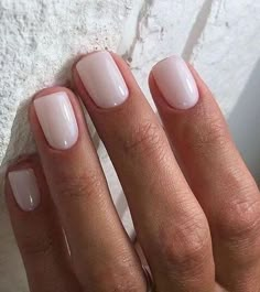 Dip Manicure Ideas For Short Nails, Milky White Nails Opi, Opi Milky White, White Dip Powder Nails, Powder Dip Nails, Soft Pink Nails, White Gel Nails, New Nail Trends, Fran Fine