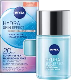 PRICES MAY VARY. NIVEA Hydra Skin Effect 20 Seconds Instant Effect Hyaluronic Mask is a powerful facial mask designed to provide your skin with an instant boost of hydration. Infused with pure hyaluronic acid, this mask prepares your skin for the application of day and night creams, enhancing their effectiveness and ensuring your skin remains supple and radiant. Hyaluronic Mask, Skin Face Mask, Anti Aging Creme, Cream For Dry Skin, Facial Cleansers, Hyaluronic Acid Serum, Smoother Skin, Cosmetics Brands, Facial Wash