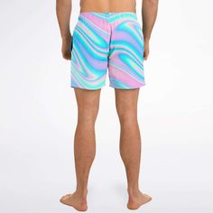 Look and stay cool with these shorter-length swim trunks that hit above the knee. They come in a fast-dry fabric, and feature a drawstring waistband, mesh basket lining and mesh-lined side pockets.Fabric: 100% Polyester TwillElastic waistbandRound drawstringMesh basket liningMesh-lined side pocketsFast-dry fabricHigh definition printing colorsPrinted, cut, and hand-sewn by our in-house team Red Swim Trunks, Drawstring Waistband, Stay Cool, Above The Knee, Swim Trunks, Hand Sewn, Swim Trunk, The Knee, High Definition