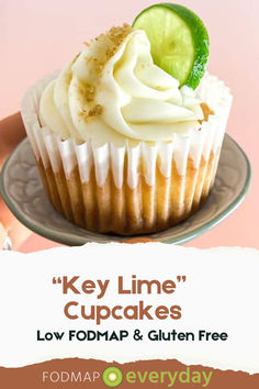 key lime cupcakes with low fodmap and gluten free