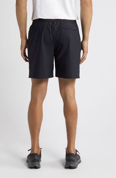 These all-activity shorts are made from a tricot knit fabric that provides great stretch, slight wrinkle-resistance and quick-drying properties. The shorts sport a comfortable elastic/drawstring waist and a back pocket with a hidden zipper to keep essentials secure. 7" inseam; 24" leg opening; 11" front rise; 15" back rise (size Medium) Elastic/drawstring waist Side-seam pockets; back zip-welt pocket 71% nylon, 29% spandex Machine wash, tumble dry Imported Solid Moisture-wicking Athletic Shorts In Recycled Polyester, Short Go-dry Bottoms For Gym, Breathable Recycled Polyester Athletic Shorts, Go-dry Gym Shorts, Athletic Shorts With Built-in Shorts And 4-way Stretch, Sports Athletic Shorts With 4-way Stretch, Casual Training Shorts With 5-inch Inseam, Gym Shorts With 4-way Stretch In Recycled Polyester, Sports Shorts With 4-way Stretch In Recycled Polyester