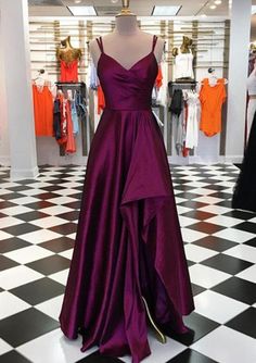 Prom Dress Burgundy, Simple Prom Dress Long, Prom Inspo, Purple Prom, Purple Prom Dress, Prom Dresses 2019, Prom Dresses Two Piece, Prom Ideas, Dream Dresses