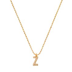 TAI JEWELRY | Pave Initial Ball Chain Necklace | Necklace | Luxury Initial Pendant Necklace With Delicate Chain, Ball Chain Necklace, Ball Chain, Gold Vermeil, Layering, Initials, Chain Necklace, Chain, Gold