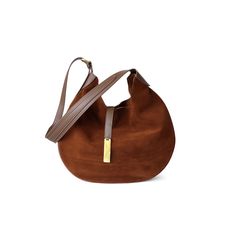 Winter Anniversary, Suede Hobo Bag, Retro Coffee, Vintage Color, Bag Shoulder, Half Moon, Brown Suede, Hobo Bag, Season Spring