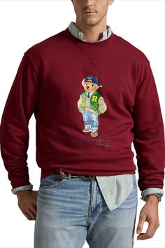 Polo Bear By Ralph Lauren, Ralph Laure, Bear Sweatshirt, Classic American Style, Tall Hoodies, Ralph Lauren Kids, Polo Bear, Ralph Lauren Collection, Classic American