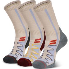 PRICES MAY VARY. 30%wool,50%acrylic fibres,12%latex,6%nylon,2%spandex FASHION DESIGN: Our wool redhead socks are ideal for your favorite outdoor activities like hiking, working, climbing, trekking, running, walking, skiing, hunting, camping, or cycling. No need to take them off when your shoes-on. And it can also be served as thick socks in room-using on a cold winter. Plz take your favorite color combination to bright a day! MATERIAL: Unlike microfiber, wools can regulate temperature in a natur Merino Wool Hiking Socks, Cold Weather Socks, Wool Hiking Socks, Style Socks, Hiking Socks, Thick Socks, Boot Socks, Cold Winter, Color Combination