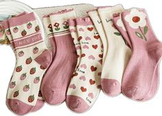 Spring Cotton Socks Gift, Cotton Socks For Spring Gift, Spring Gift Cotton Socks, Trendy Winter Cotton Socks, Trendy Cotton Winter Socks, Pink Casual Winter Socks, Trendy Cotton Socks For Winter, Casual Pink Winter Socks, Pink Casual Socks For Winter