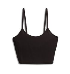 Longline Bra Top - TENCEL™ Modal Black Stretch Crop Top With Built-in Bra For Everyday, Solid Cropped Camisole With Built-in Bra, Everyday Camisole Tank Top With Built-in Bra, Everyday Wide Straps Seamless Camisole, Seamless Wide Strap Camisole, Cropped Top With Built-in Bra And Minimal Stretch, Everyday Seamless Camisole With Wide Straps, Medium Support Camisole Tank Top With Built-in Bra, Bra-friendly Camisole With Tank Straps For Loungewear