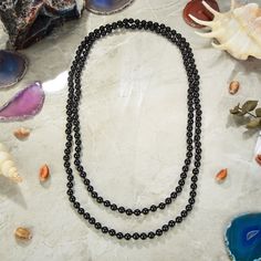 "-60\" hand knotted beaded 8MM black onyx polished or matte finish endless infinity multi-strand statement necklace.-8MM beads -Black onyx available polished or matte finish https://www.etsy.com/shop/MYGEMSROCK" Beaded Necklace Black, Round Bead Necklace, 8mm Beads, Chakra Necklace, Black Necklace, Necklace Black, Multi Strand, Stone Necklace, Black Onyx